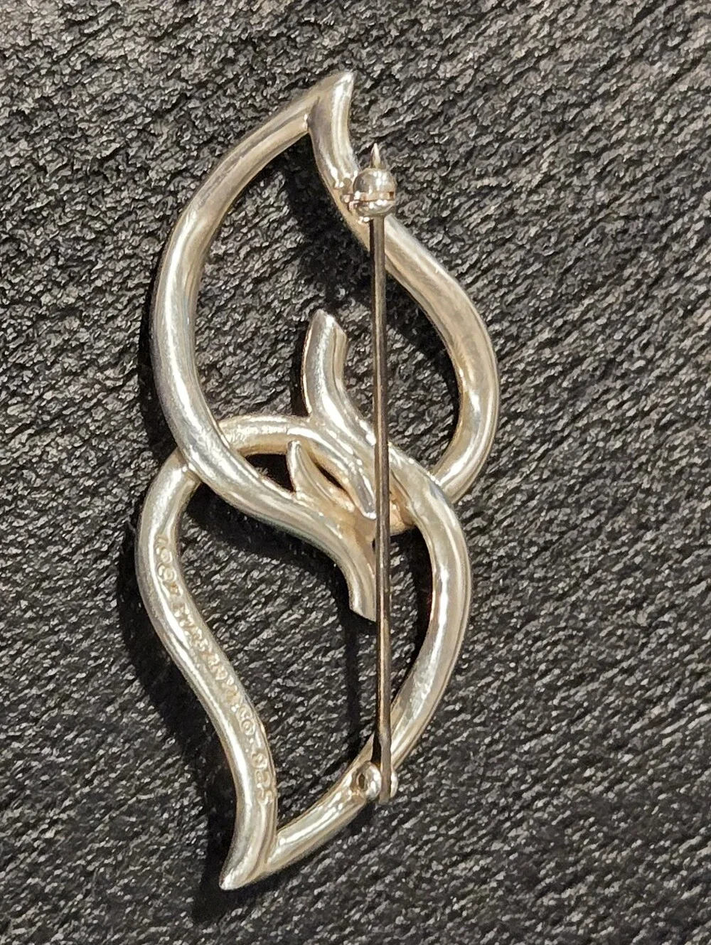 #160 - Tiffany & Co. Double Leaf Brooch, Sterling Silver 925
